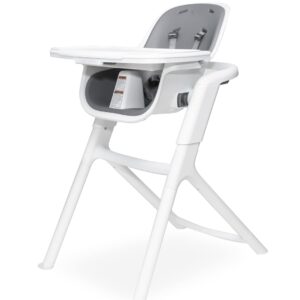 4moms Connect High Chair, Magnetic Tray, White/Grey