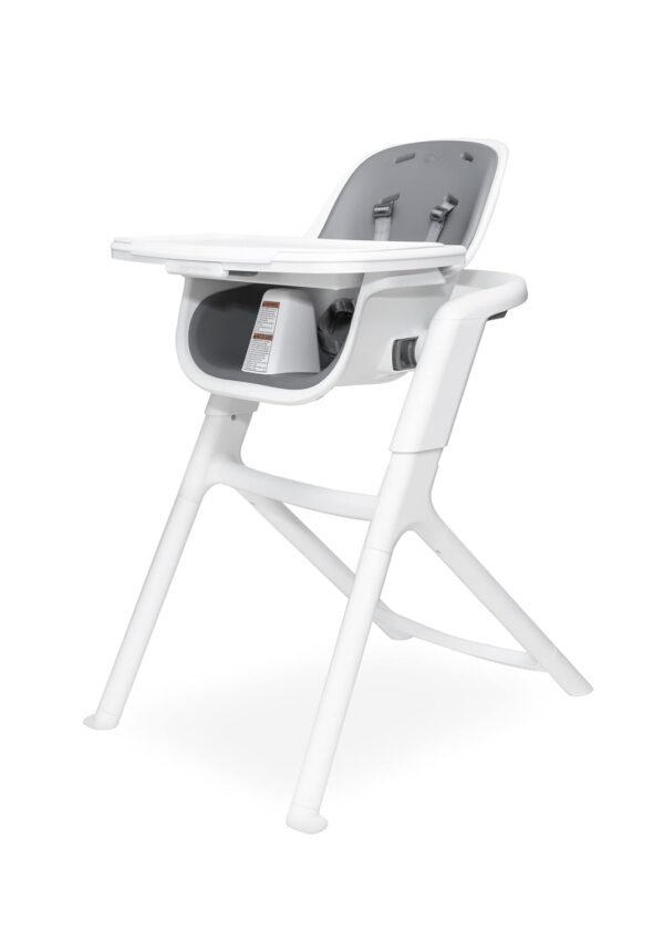 4moms Connect High Chair, Magnetic Tray, White/Grey
