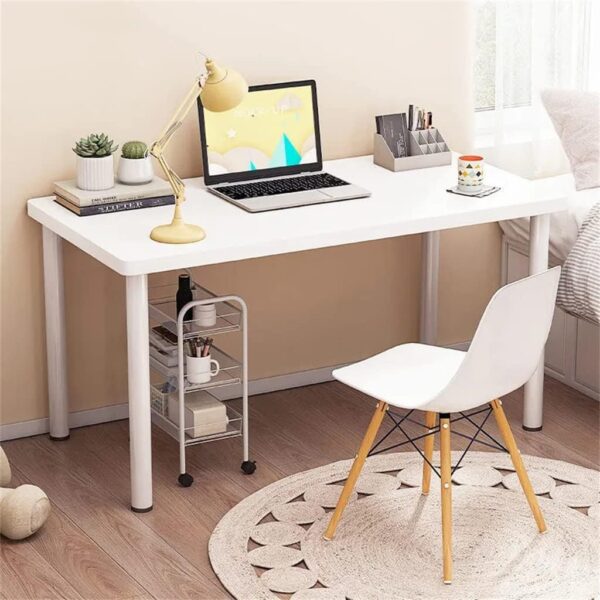 VejiA White Computer Desk, No Chair