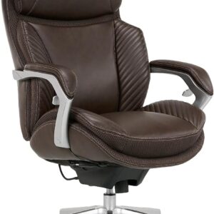 Serta i6000 Big & Tall Leather Executive Chair, Brown