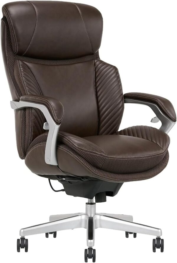 Serta i6000 Big & Tall Leather Executive Chair, Brown