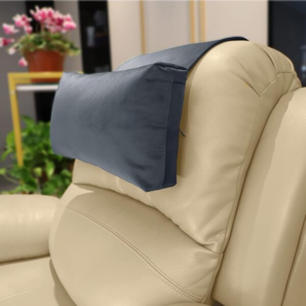 Adjustable Headrest Pillow for Recliners, Gray