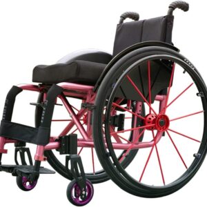 Drive Lightweight Sports Wheelchair - Pink with Handbrakes