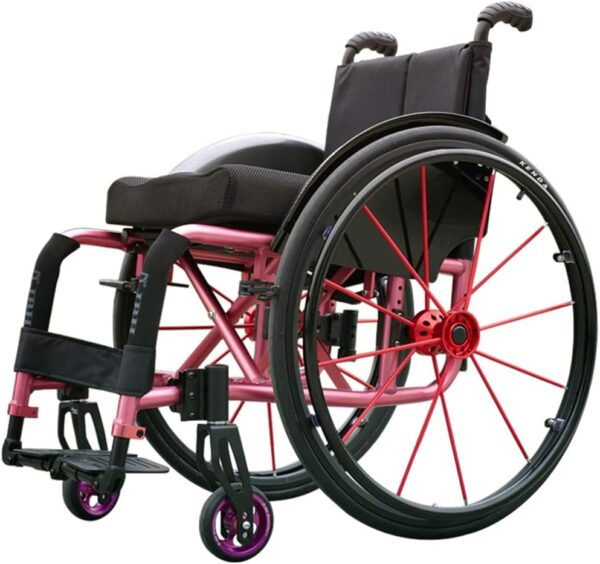 Drive Lightweight Sports Wheelchair - Pink with Handbrakes