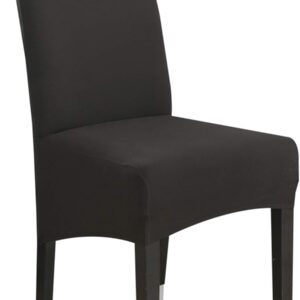 Stretch Dining Chair Slipcovers, Black, XL, Set of 4