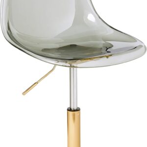 Urban Lifestyle Acrylic Rolling Chair, Black