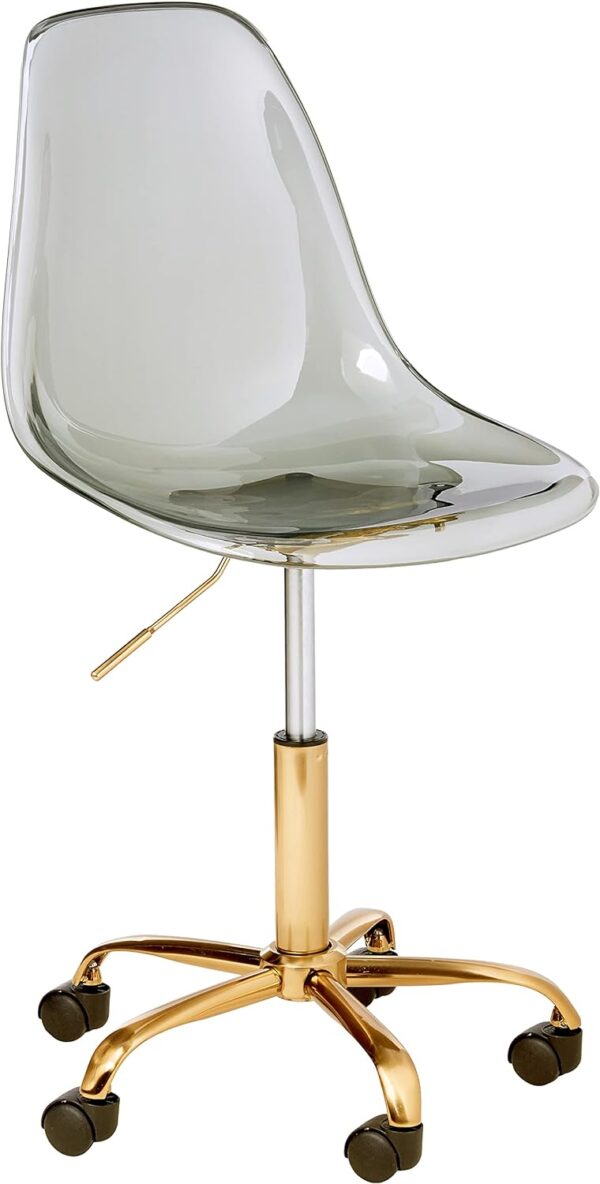 Urban Lifestyle Acrylic Rolling Chair, Black