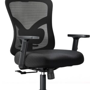 NOBLEWELL Ergonomic Office Chair, Lumbar Support, Black