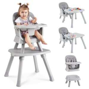 8-in-1 Baby High Chair, Multifunctional, Grey