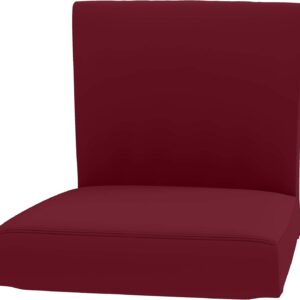 Henriksdal Bar Stool Cover, Cotton, Wine Red