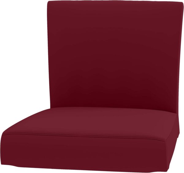 Henriksdal Bar Stool Cover, Cotton, Wine Red