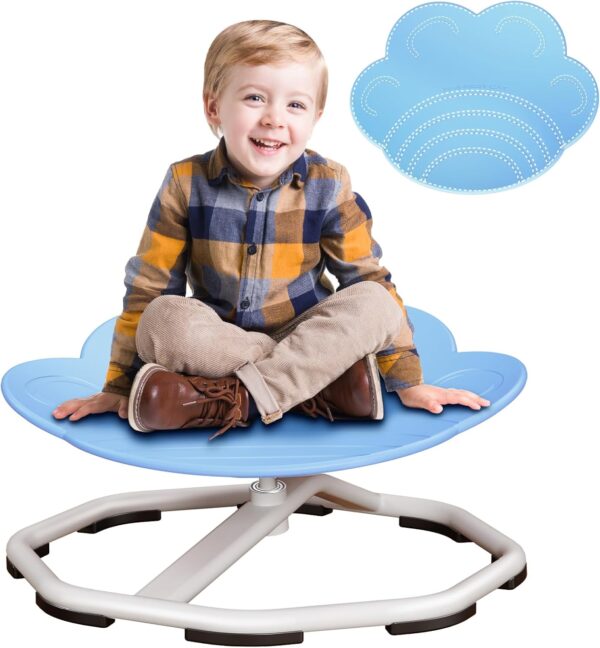 Sensory Swivel Chair for Kids - Blue, Autism/ADHD Support