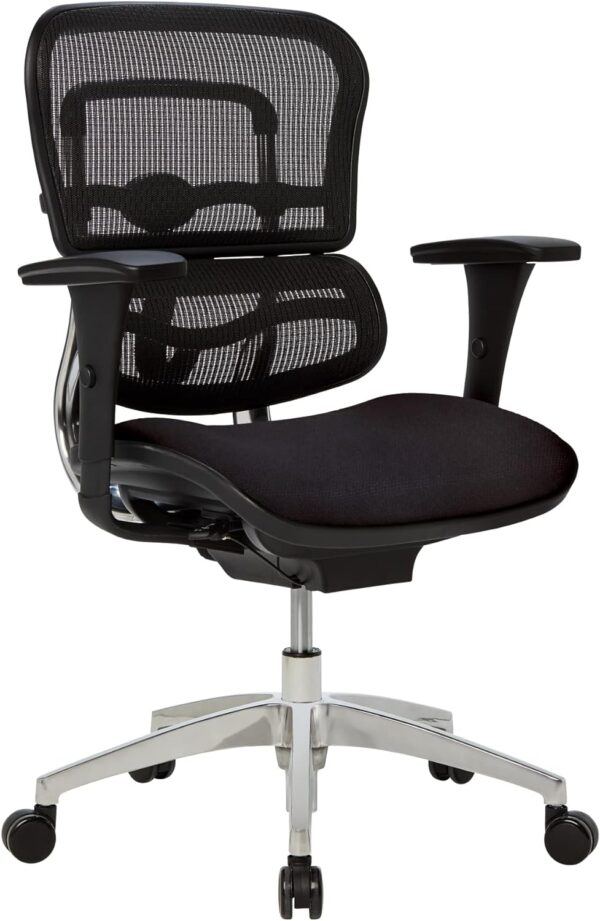 WorkPro 12000 Mesh Mid-Back Office Chair, Black