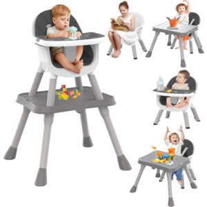 8-in-1 Baby High Chair, Convertible, Pink