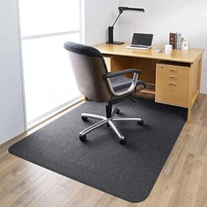 Office Chair Mat for Hardwood, 55"x35", Black