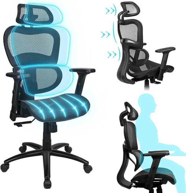 Komene ErgoPro Mesh Office Chair, Lumbar Support