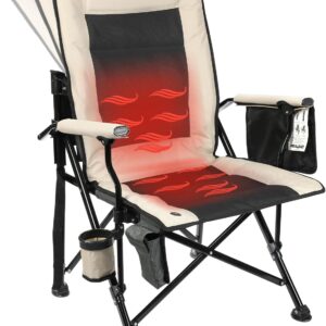 REALEAD Heated Camping Chair, 400 lbs, Portable