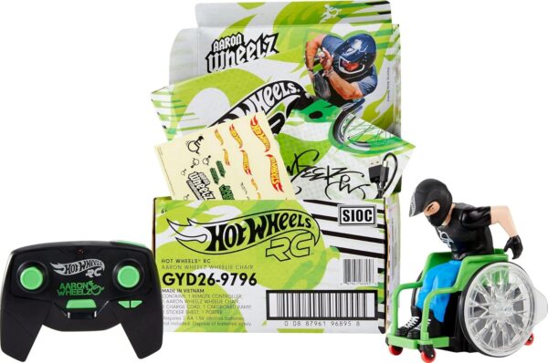 Hot Wheels RC Aaron Wheelz Wheelie Chair with Figure