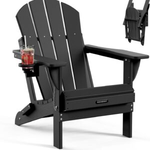 MUCHENGHY Folding Adirondack Chair, Lake Blue