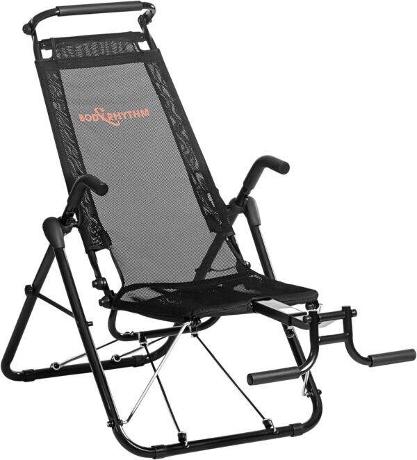 BODYRHYTHM Core & Ab Workout Chair, Black