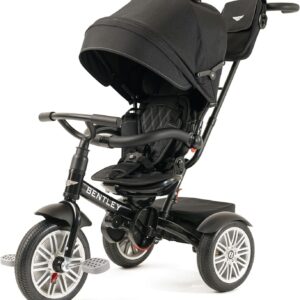 Bentley Kids Trike 6-in-1 - Luxury Toddler Bike, Onyx Black