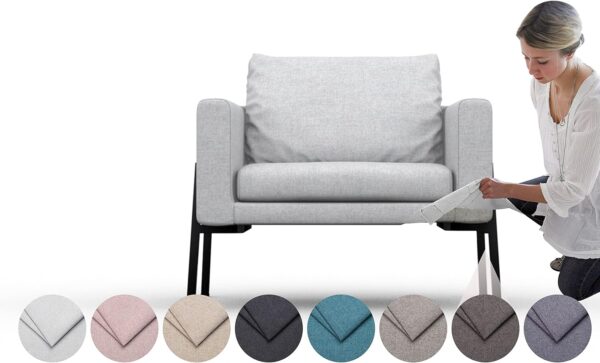 Koarp Armchair Slipcover, Stain-Proof, Silver