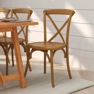 Merrick Lane Stackable Wooden Bistro Dining Chair