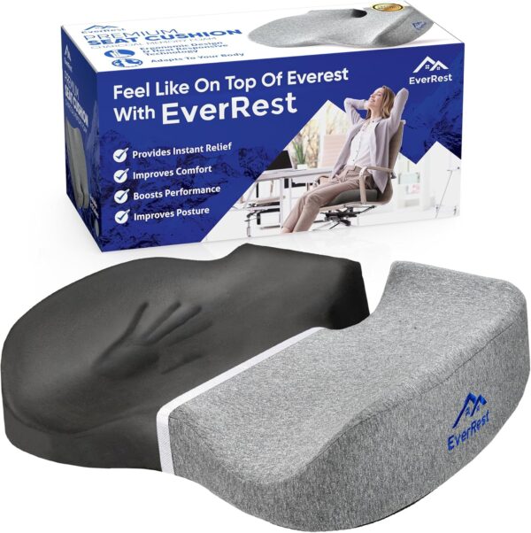 EVERREST Plus Size Seat Cushion, Memory Foam